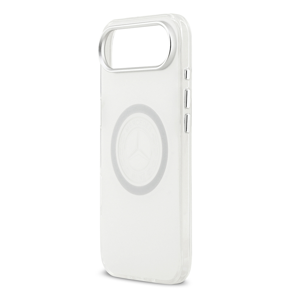 Apple iPhone 17 Air Uyumlu Kılıf Mercedes Benz Orjinal Lisanslı M-safe Şarj Özellikli Buzlu PC Nostaljik Yıldız Dizayn Kapak - 5