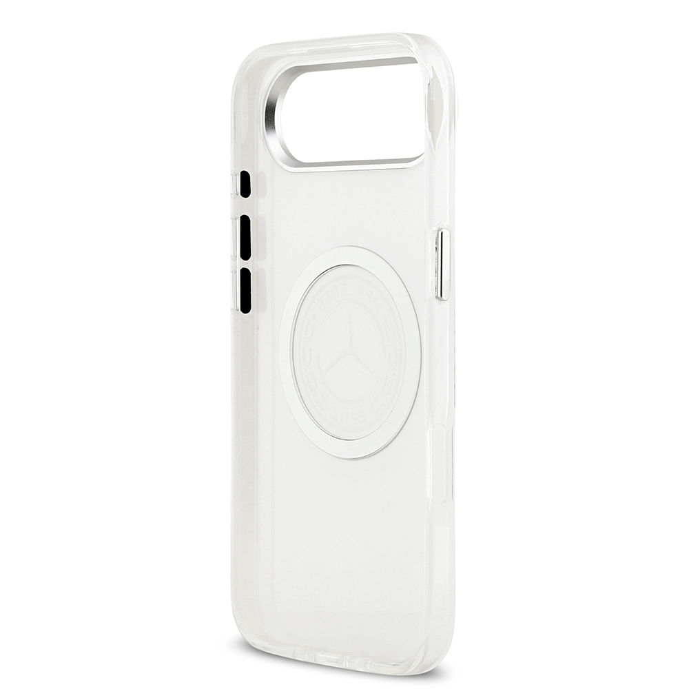 Apple iPhone 17 Air Uyumlu Kılıf Mercedes Benz Orjinal Lisanslı M-safe Şarj Özellikli Buzlu PC Nostaljik Yıldız Dizayn Kapak - 6