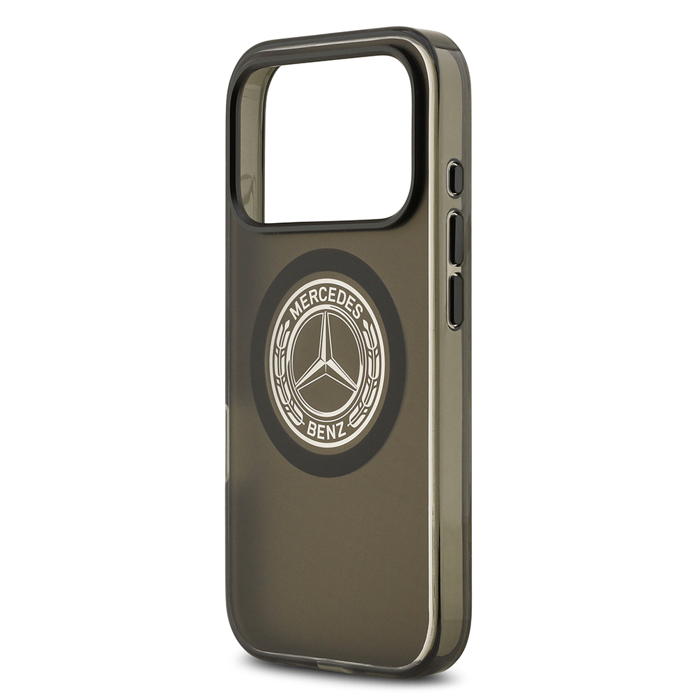 Apple iPhone 17 Pro Uyumlu Kılıf Mercedes Benz Orjinal Lisanslı M-safe Şarj Özellikli Buzlu PC Nostaljik Yıldız Dizayn Kapak - 5