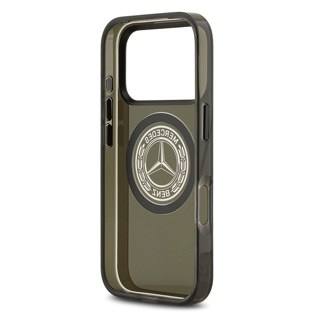 Apple iPhone 17 Pro Uyumlu Kılıf Mercedes Benz Orjinal Lisanslı M-safe Şarj Özellikli Buzlu PC Nostaljik Yıldız Dizayn Kapak - 6