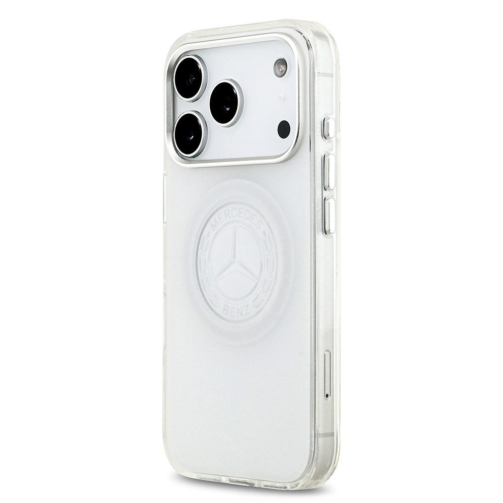 Apple iPhone 17 Pro Uyumlu Kılıf Mercedes Benz Orjinal Lisanslı M-safe Şarj Özellikli Buzlu PC Nostaljik Yıldız Dizayn Kapak - 7