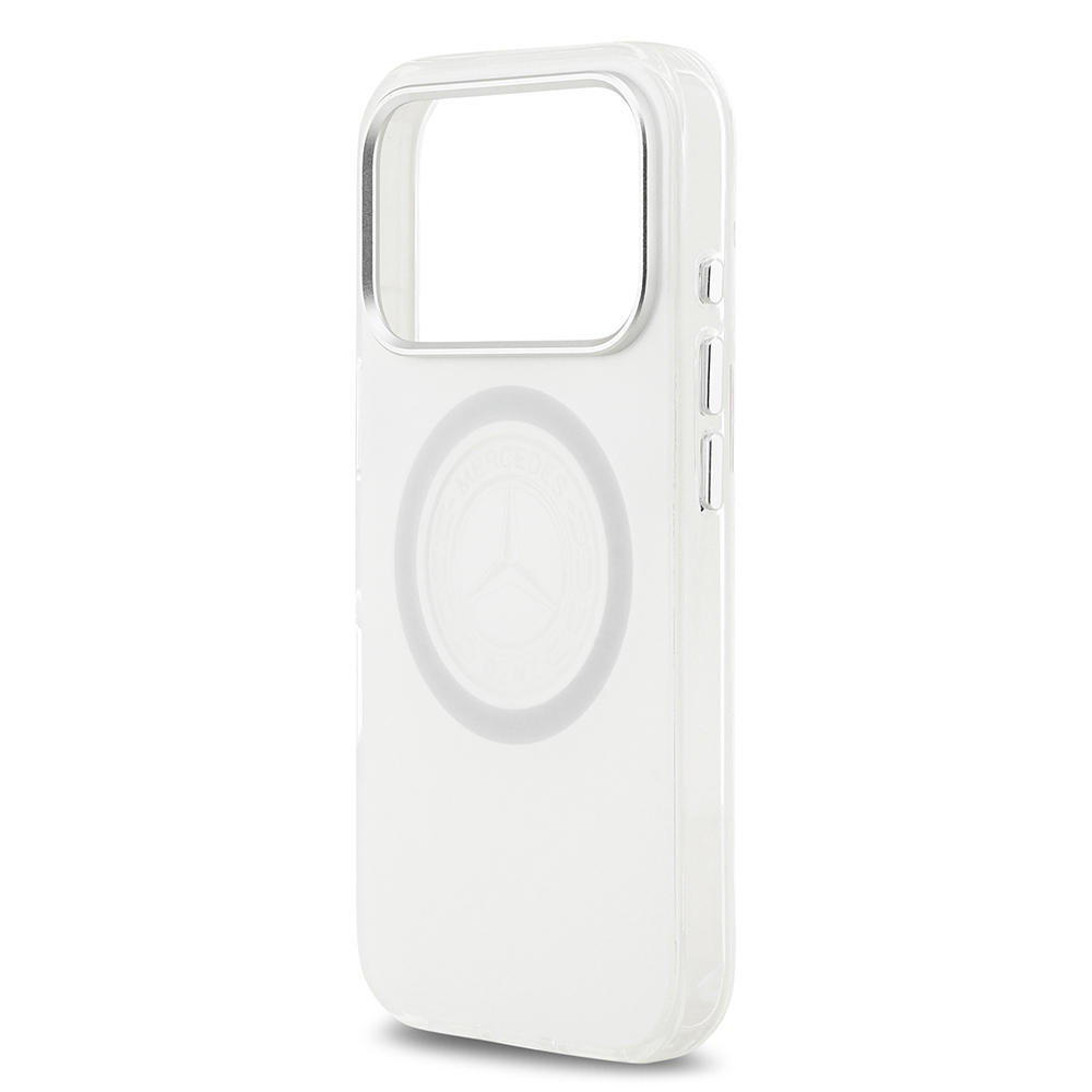Apple iPhone 17 Pro Uyumlu Kılıf Mercedes Benz Orjinal Lisanslı M-safe Şarj Özellikli Buzlu PC Nostaljik Yıldız Dizayn Kapak - 11
