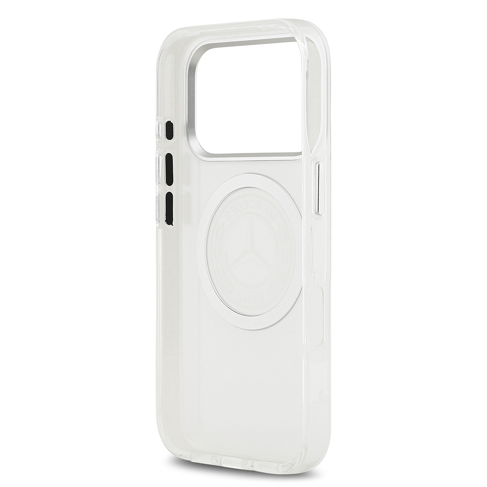 Apple iPhone 17 Pro Uyumlu Kılıf Mercedes Benz Orjinal Lisanslı M-safe Şarj Özellikli Buzlu PC Nostaljik Yıldız Dizayn Kapak - 12