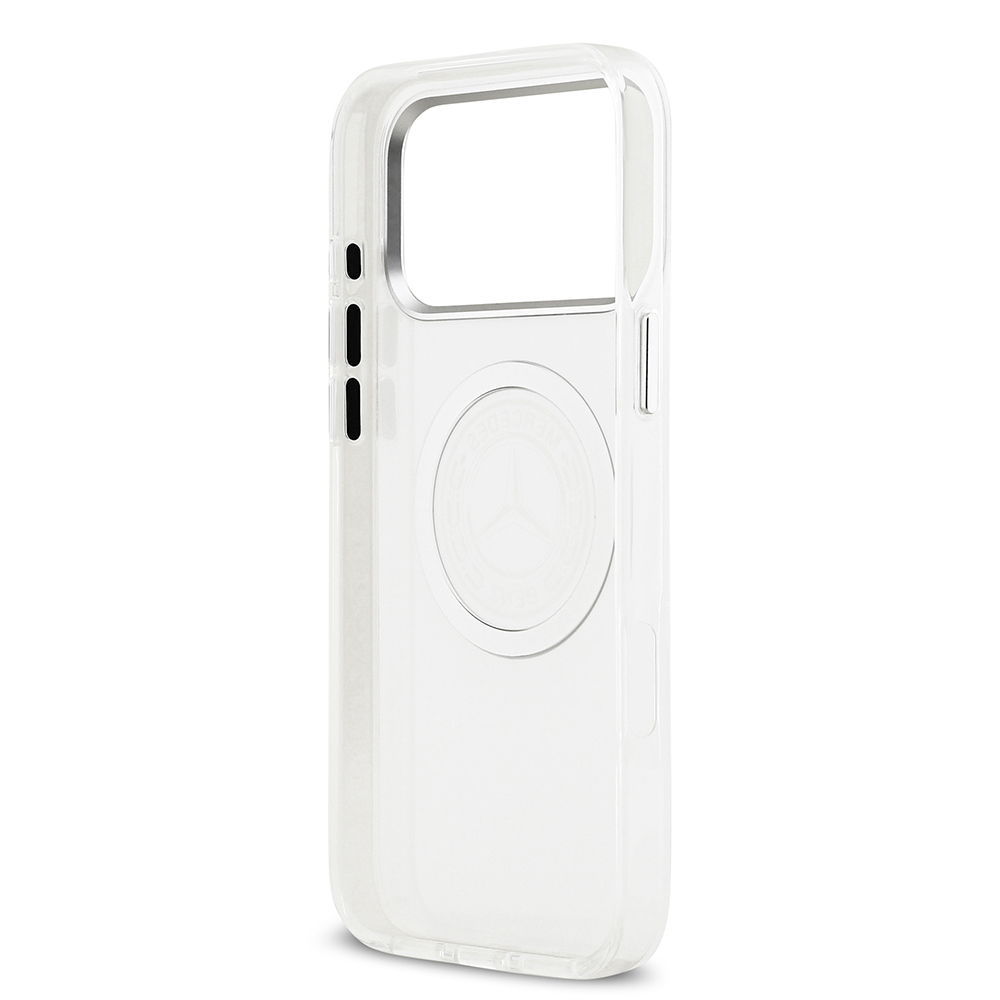 Apple iPhone 17 Pro Max Uyumlu Kılıf Mercedes Benz Orjinal Lisanslı M-safe Şarj Özellikli Buzlu PC Nostaljik Yıldız Dizayn Kapak - 6