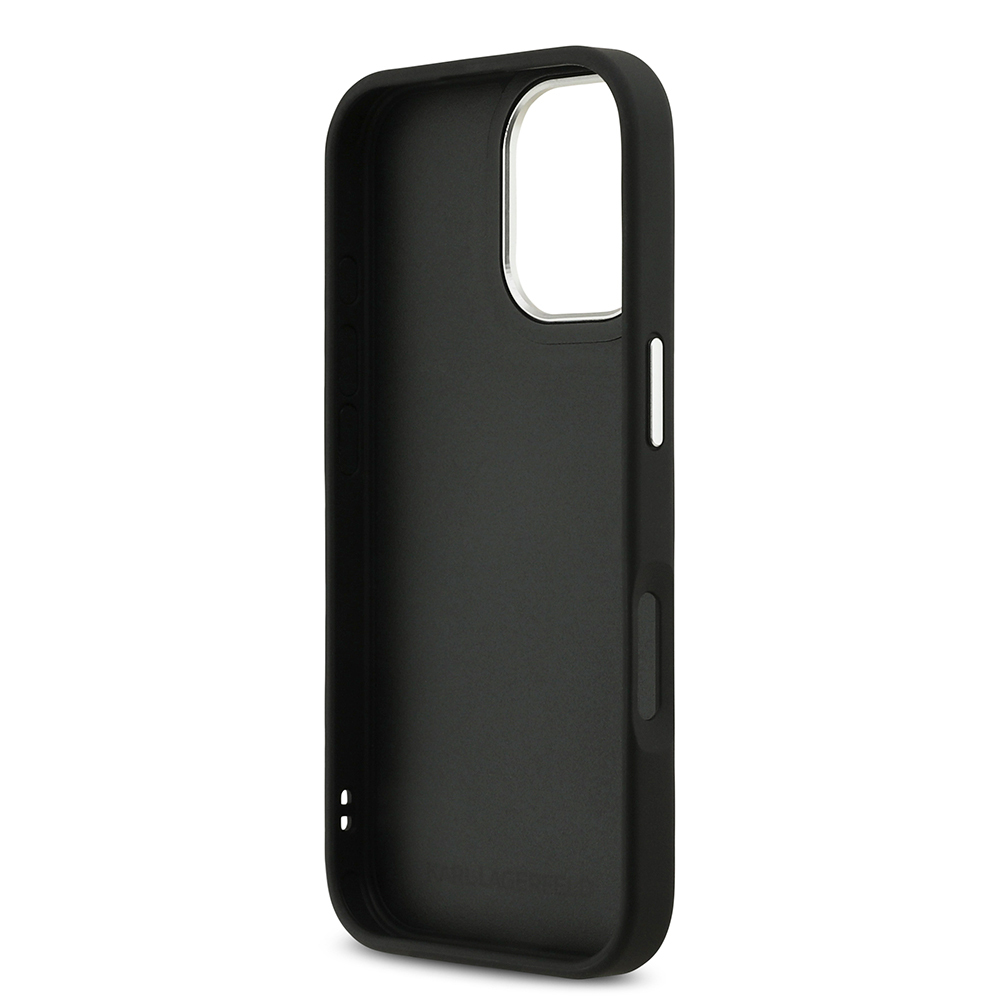 Apple iPhone 17 Uyumlu Kılıf Karl Lagerfeld Orjinal Lisanslı Metal Logolu K&C Heads Pin Kapak - 6