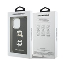 Apple iPhone 17 Uyumlu Kılıf Karl Lagerfeld Orjinal Lisanslı Metal Logolu K&C Heads Pin Kapak - 7