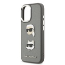 Apple iPhone 17 Uyumlu Kılıf Karl Lagerfeld Orjinal Lisanslı Metal Logolu K&C Heads Pin Kapak - 12