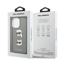 Apple iPhone 17 Uyumlu Kılıf Karl Lagerfeld Orjinal Lisanslı Metal Logolu K&C Heads Pin Kapak - 14