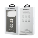 Apple iPhone 17 Pro Uyumlu Kılıf Karl Lagerfeld Orjinal Lisanslı Metal Logolu K&C Heads Pin Kapak - 14