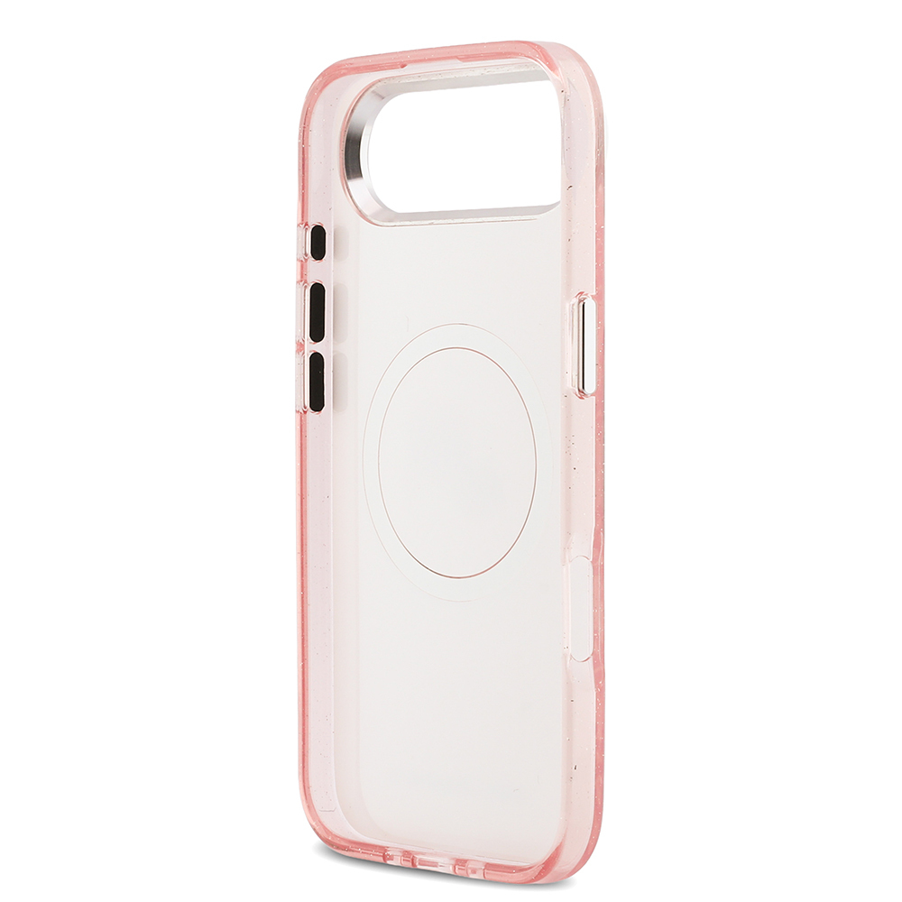 Apple iPhone 17 Air Uyumlu Kılıf Karl Lagerfeld Orjinal Lisanslı Parlayan Simli Karl & Choupette Heads Kapak - 6
