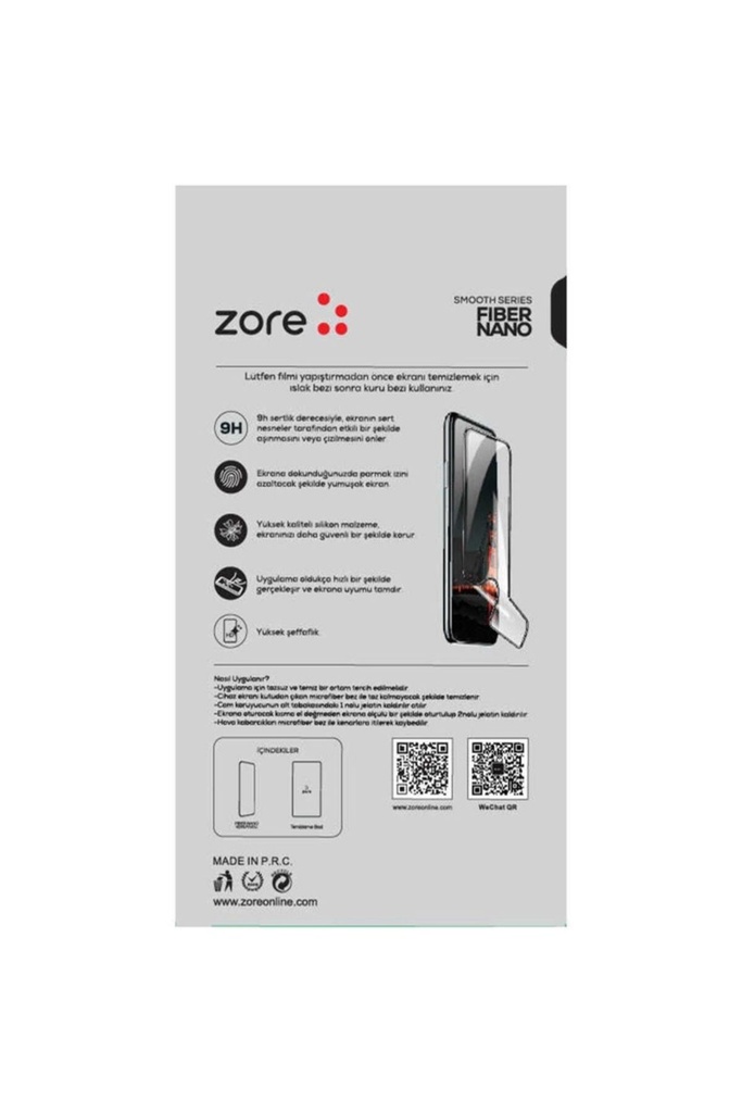 Apple iPhone XS Max Uyumlu Zore Fiber Nano Ekran Koruyucu