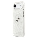 Apple iPhone 17 Air Uyumlu Kılıf Karl Lagerfeld Orjinal Lisanslı Parlayan Simli Karl & Choupette Heads Kapak - 13