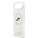 Apple iPhone 17 Air Uyumlu Kılıf Karl Lagerfeld Orjinal Lisanslı Parlayan Simli Karl & Choupette Heads Kapak - 17