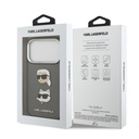 Apple iPhone 17 Pro Max Uyumlu Kılıf Karl Lagerfeld Orjinal Lisanslı Metal Logolu K&C Heads Pin Kapak - 14