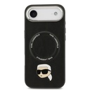 Apple iPhone 17 Air Uyumlu Kılıf Karl Lagerfeld Orjinal Lisanslı M-safe Şarj Özellikli Metal Kamera ve Buton Tasarımlı Karl PU Deri Kapak - 2