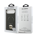 Apple iPhone 17 Air Uyumlu Kılıf Karl Lagerfeld Orjinal Lisanslı M-safe Şarj Özellikli Metal Kamera ve Buton Tasarımlı Karl PU Deri Kapak - 7