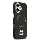 Apple iPhone 17 Uyumlu Kılıf Karl Lagerfeld Orjinal Lisanslı M-safe Şarj Özellikli Metal Kamera ve Buton Tasarımlı Choupette PU Deri Kapak - 3