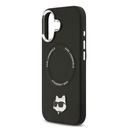 Apple iPhone 17 Uyumlu Kılıf Karl Lagerfeld Orjinal Lisanslı M-safe Şarj Özellikli Metal Kamera ve Buton Tasarımlı Choupette PU Deri Kapak - 5