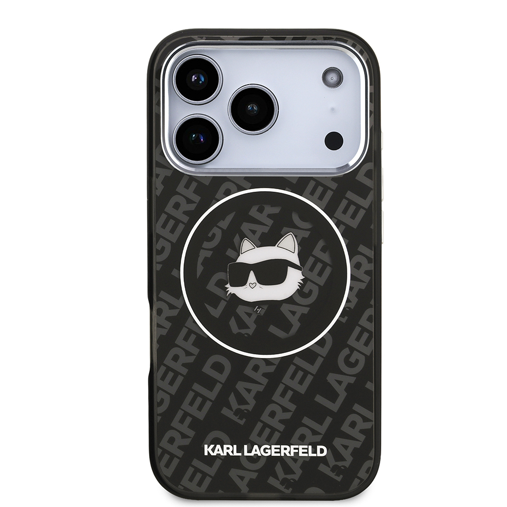 Apple iPhone 17 Pro Max Uyumlu Kılıf Karl Lagerfeld Orjinal Lisanslı IML Baskılı Choupette Heads Kapak - 2