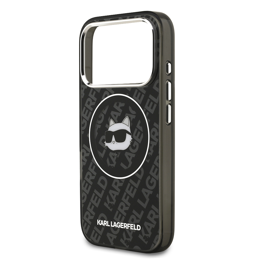Apple iPhone 17 Pro Max Uyumlu Kılıf Karl Lagerfeld Orjinal Lisanslı IML Baskılı Choupette Heads Kapak - 5