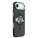 Apple iPhone 17 Air Uyumlu Kılıf Karl Lagerfeld Orjinal Lisanslı Parlayan Simli Karl & Choupette Sketch Logo Kapak - 3