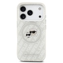 Apple iPhone 17 Pro Max Uyumlu Kılıf Karl Lagerfeld Orjinal Lisanslı Parlayan Simli Karl & Choupette Heads Kapak - 8