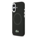 Apple iPhone 17 Uyumlu Kılıf Lacoste Orjinal Lisanslı M-safe Şarj Özellikli İkonik Logolu Metal Kamera Çerçeveli Silikon Kapak - 1