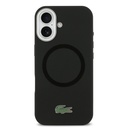 Apple iPhone 17 Uyumlu Kılıf Lacoste Orjinal Lisanslı M-safe Şarj Özellikli İkonik Logolu Metal Kamera Çerçeveli Silikon Kapak - 2