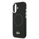 Apple iPhone 17 Uyumlu Kılıf Lacoste Orjinal Lisanslı M-safe Şarj Özellikli İkonik Logolu Metal Kamera Çerçeveli Silikon Kapak - 5