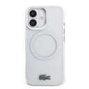 Apple iPhone 17 Uyumlu Kılıf Lacoste Orjinal Lisanslı M-safe Şarj Özellikli İkonik Timsah Logolu Buzlu Kapak - 2