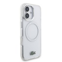 Apple iPhone 17 Uyumlu Kılıf Lacoste Orjinal Lisanslı M-safe Şarj Özellikli İkonik Timsah Logolu Buzlu Kapak - 3