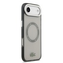 Apple iPhone 17 Air Uyumlu Kılıf Lacoste Orjinal Lisanslı M-safe Şarj Özellikli İkonik Timsah Logolu Buzlu Kapak - 3