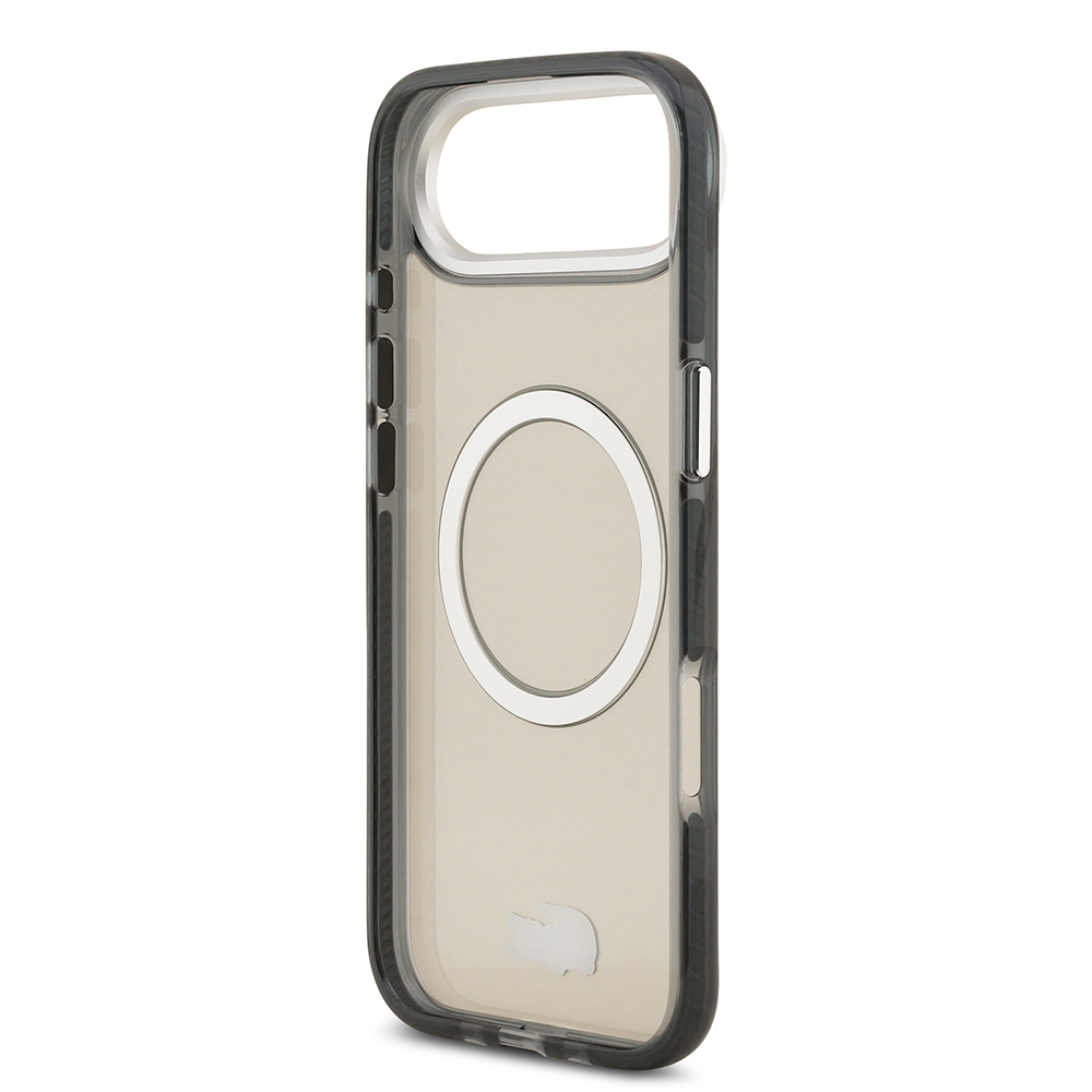 Apple iPhone 17 Air Uyumlu Kılıf Lacoste Orjinal Lisanslı M-safe Şarj Özellikli İkonik Timsah Logolu Buzlu Kapak - 6