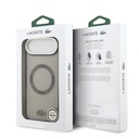 Apple iPhone 17 Air Uyumlu Kılıf Lacoste Orjinal Lisanslı M-safe Şarj Özellikli İkonik Timsah Logolu Buzlu Kapak - 7