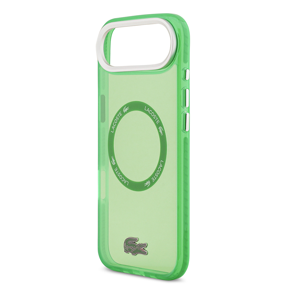 Apple iPhone 17 Air Uyumlu Kılıf Lacoste Orjinal Lisanslı M-safe Şarj Özellikli İkonik Timsah Logolu Buzlu Kapak - 12