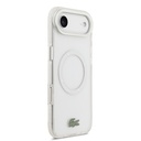 Apple iPhone 17 Air Uyumlu Kılıf Lacoste Orjinal Lisanslı M-safe Şarj Özellikli İkonik Timsah Logolu Buzlu Kapak - 17