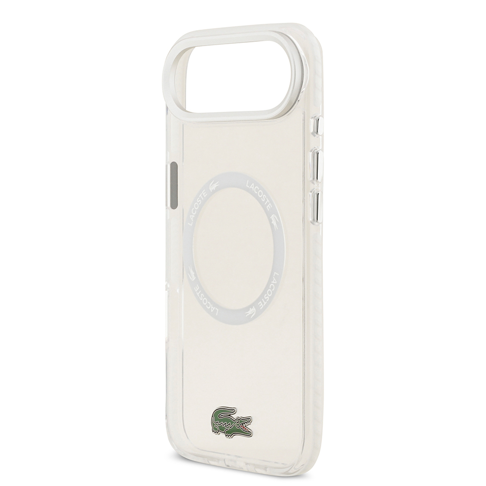 Apple iPhone 17 Air Uyumlu Kılıf Lacoste Orjinal Lisanslı M-safe Şarj Özellikli İkonik Timsah Logolu Buzlu Kapak - 19