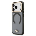 Apple iPhone 17 Pro Uyumlu Kılıf Lacoste Orjinal Lisanslı M-safe Şarj Özellikli Gold Timsah Logolu Buzlu Kapak - 1
