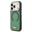 Apple iPhone 17 Pro Uyumlu Kılıf Lacoste Orjinal Lisanslı M-safe Şarj Özellikli Gold Timsah Logolu Buzlu Kapak - 8
