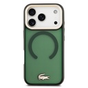 Apple iPhone 17 Pro Uyumlu Kılıf Lacoste Orjinal Lisanslı M-safe Şarj Özellikli Gold Timsah Logolu Buzlu Kapak - 9
