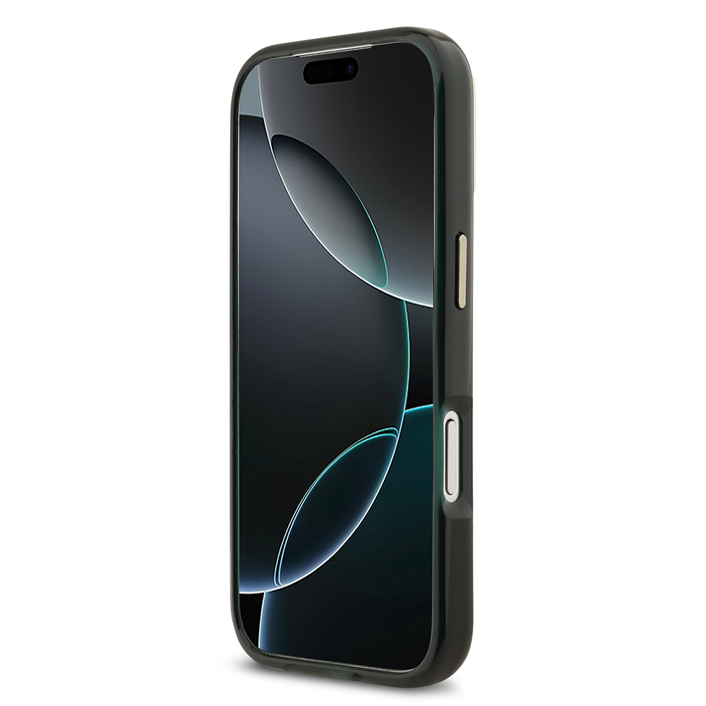 Apple iPhone 17 Pro Uyumlu Kılıf Lacoste Orjinal Lisanslı M-safe Şarj Özellikli Gold Timsah Logolu Buzlu Kapak - 11