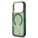 Apple iPhone 17 Pro Uyumlu Kılıf Lacoste Orjinal Lisanslı M-safe Şarj Özellikli Gold Timsah Logolu Buzlu Kapak - 12