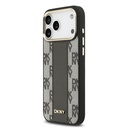 Apple iPhone 17 Pro Max Uyumlu Kılıf DKNY Orjinal Lisanslı M-safe Şarj Özellikli 3D Yazılı Checkered Pattern Kapak - 1