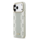 Apple iPhone 17 Pro Max Uyumlu Kılıf DKNY Orjinal Lisanslı M-safe Şarj Özellikli 3D Yazılı Checkered Pattern Kapak - 7