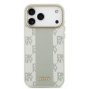 Apple iPhone 17 Pro Max Uyumlu Kılıf DKNY Orjinal Lisanslı M-safe Şarj Özellikli 3D Yazılı Checkered Pattern Kapak - 8