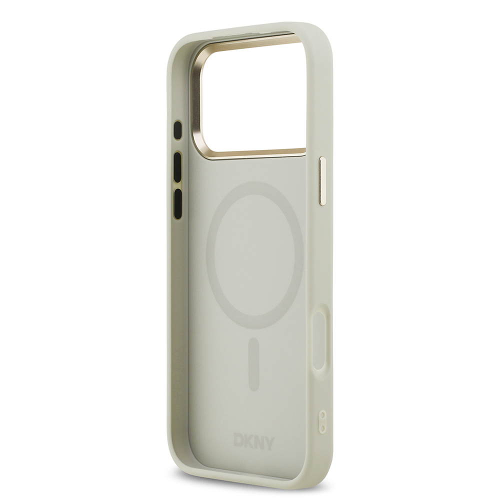 Apple iPhone 17 Pro Max Uyumlu Kılıf DKNY Orjinal Lisanslı M-safe Şarj Özellikli 3D Yazılı Checkered Pattern Kapak - 12