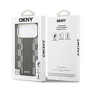 Apple iPhone 17 Pro Max Uyumlu Kılıf DKNY Orjinal Lisanslı M-safe Şarj Özellikli 3D Yazılı Checkered Pattern Kapak - 13