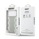 Apple iPhone 17 Pro Max Uyumlu Kılıf DKNY Orjinal Lisanslı M-safe Şarj Özellikli 3D Yazılı Checkered Pattern Kapak - 14