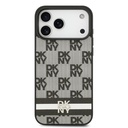 Apple iPhone 17 Pro Max Uyumlu Kılıf DKNY Orjinal Lisanslı M-safe Şarj Özellikli 3D Yazılı Metal Logolu Kapak - 2