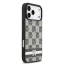 Apple iPhone 17 Pro Max Uyumlu Kılıf DKNY Orjinal Lisanslı M-safe Şarj Özellikli 3D Yazılı Metal Logolu Kapak - 3